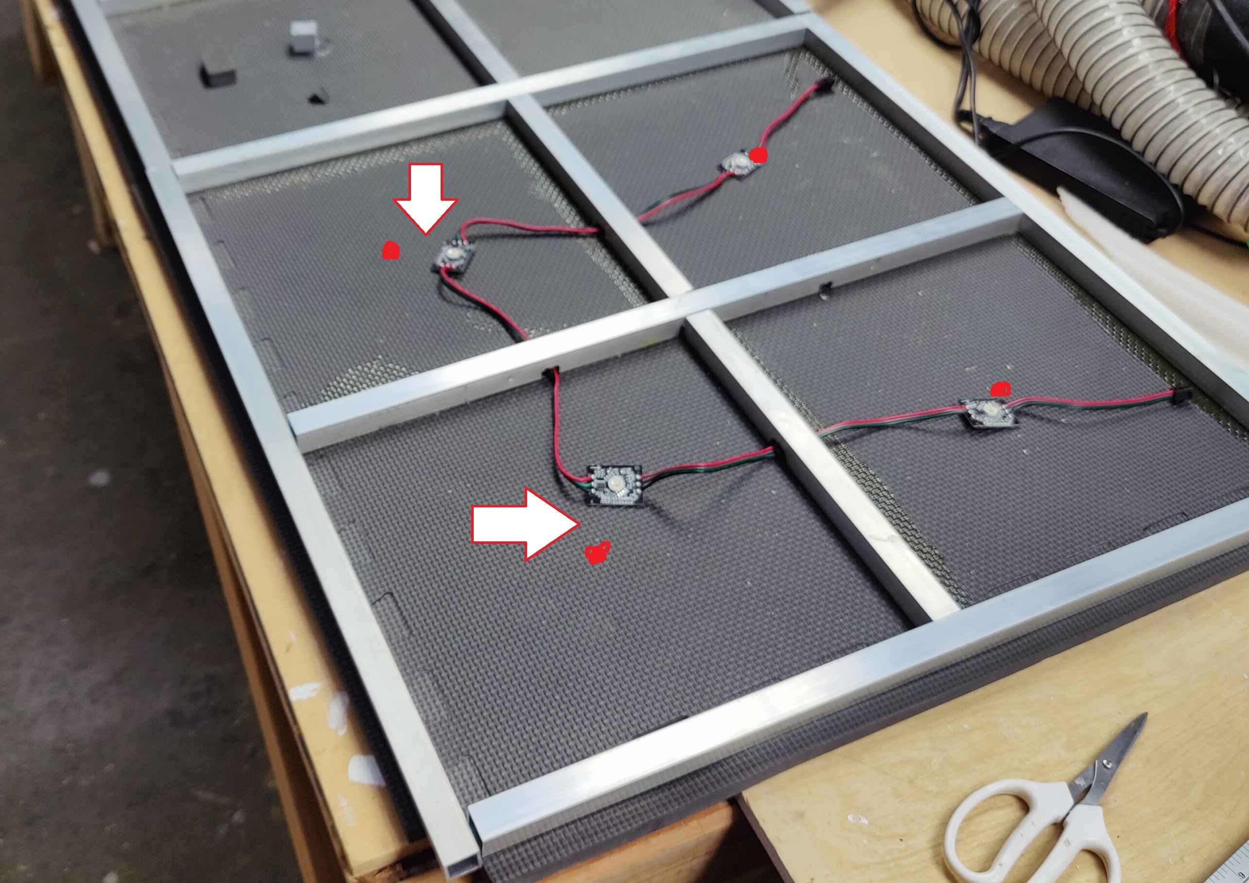 Proper light placement