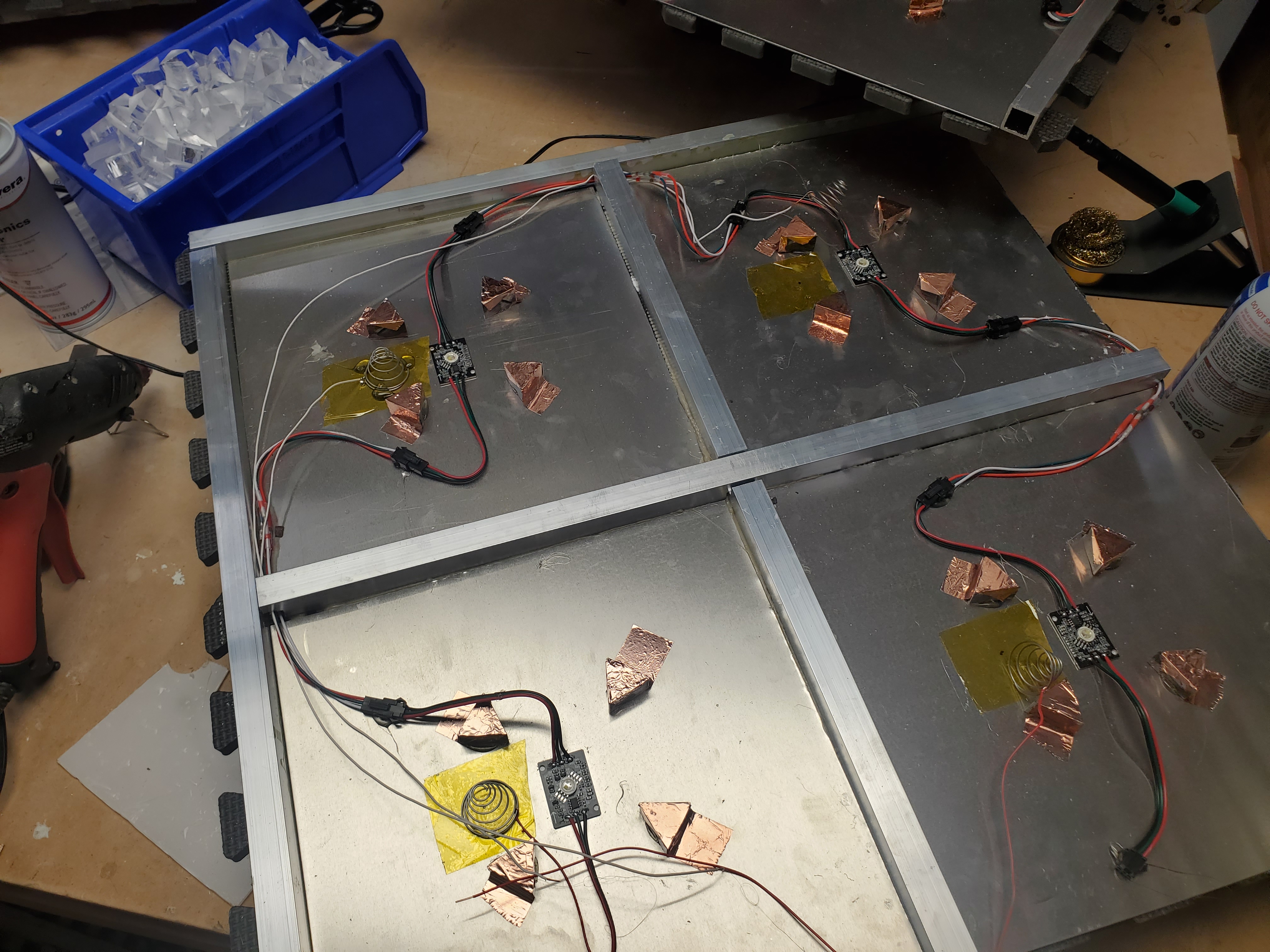 Overview of the hardware sans the top