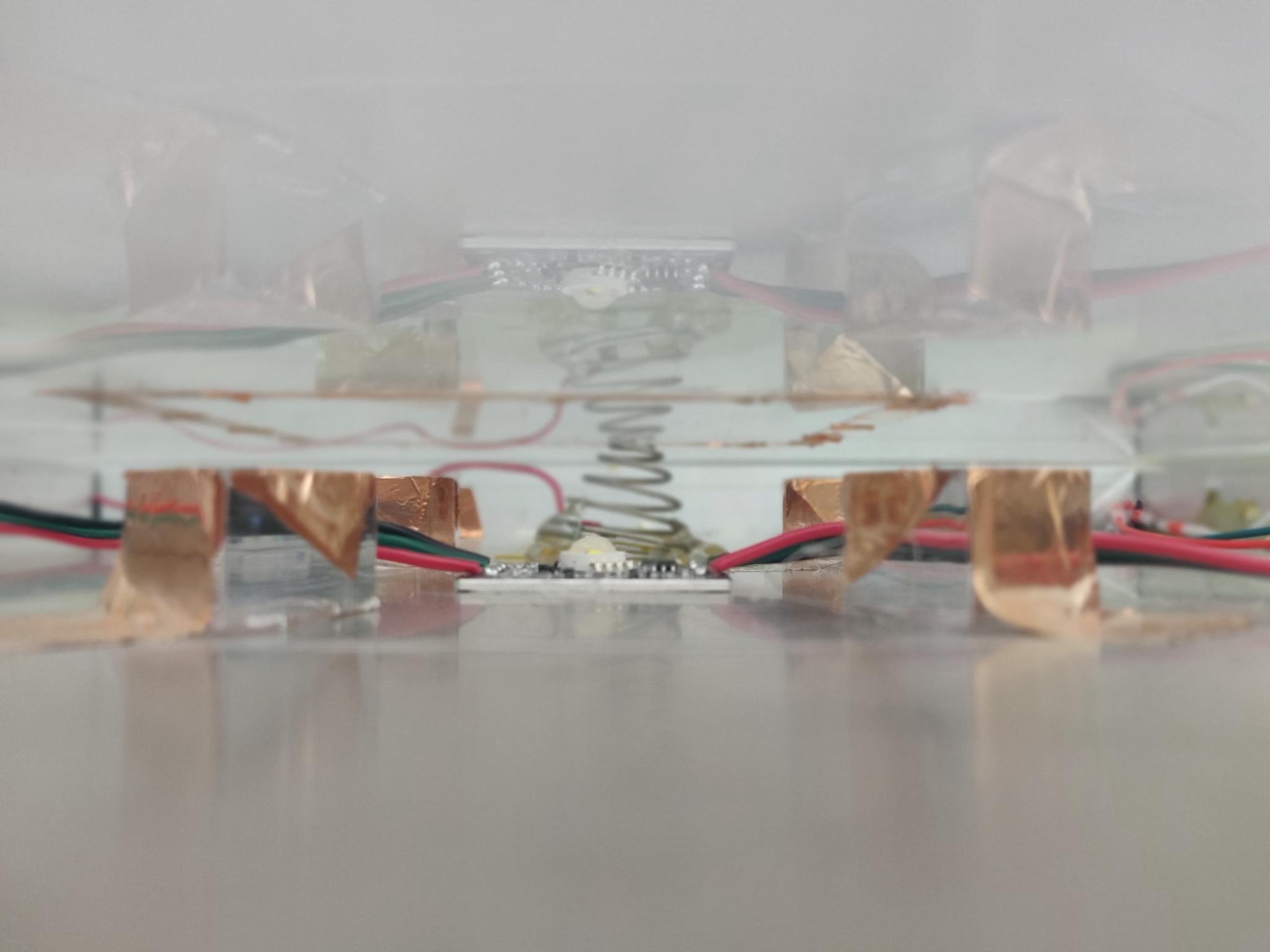 Close up of spring connection